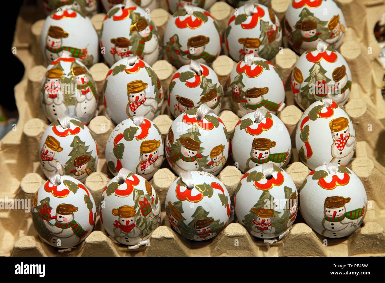 Yearround sale of Easter eggs, Christmas eggs as decorations, Salzburg