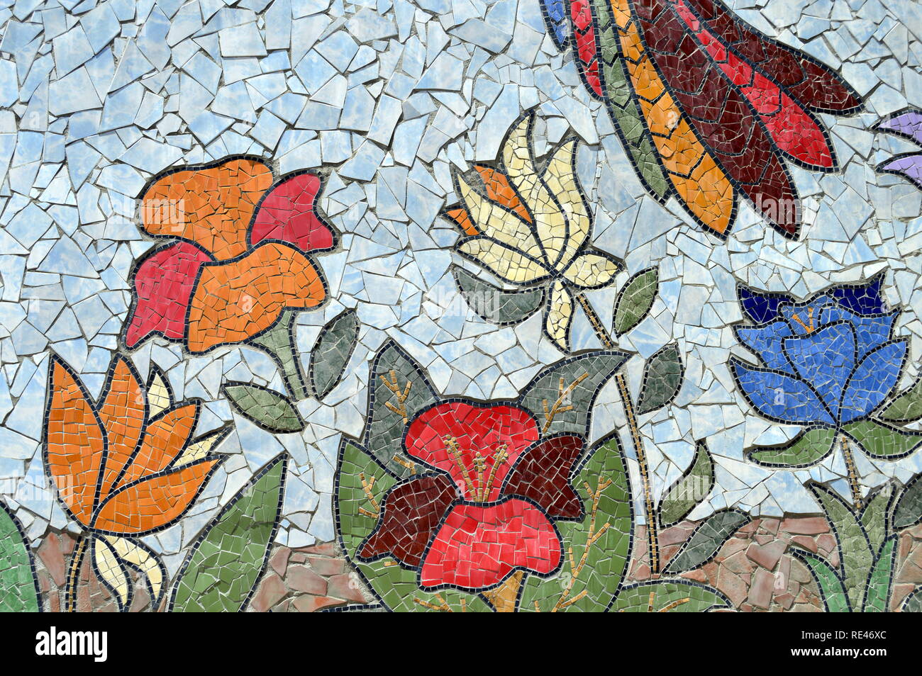 Colorful nature mosaic details Stock Photo Alamy