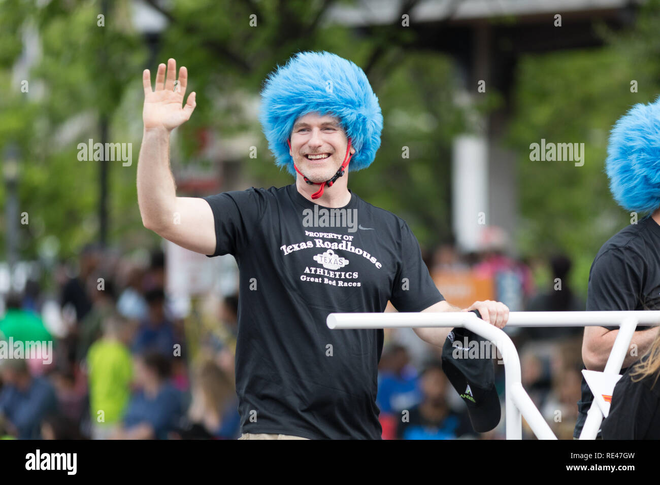 Louisville, Kentucky, USA May 03, 2018 The Pegasus Parade, Man
