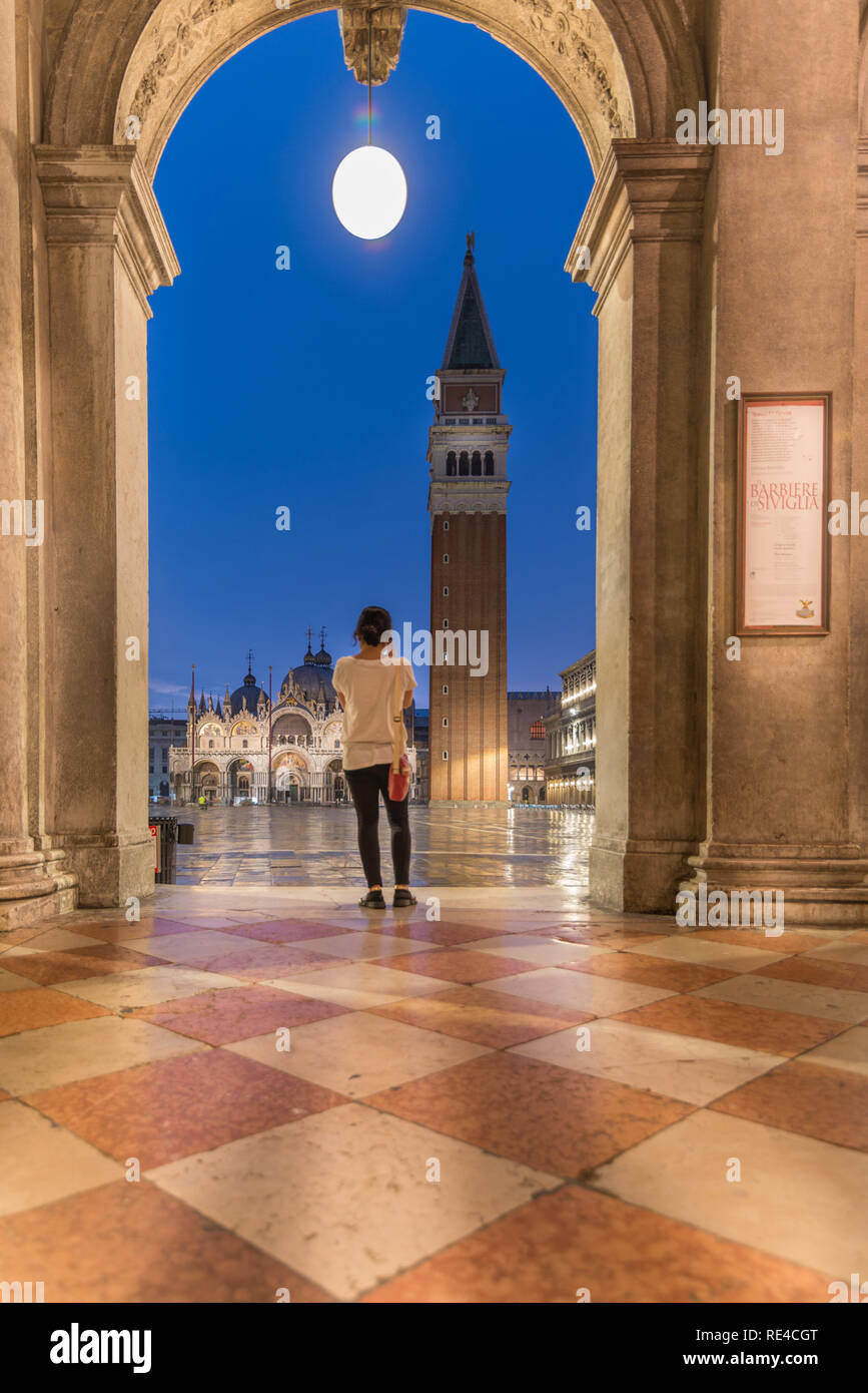 St.Marks Square in the morning Stock Photo