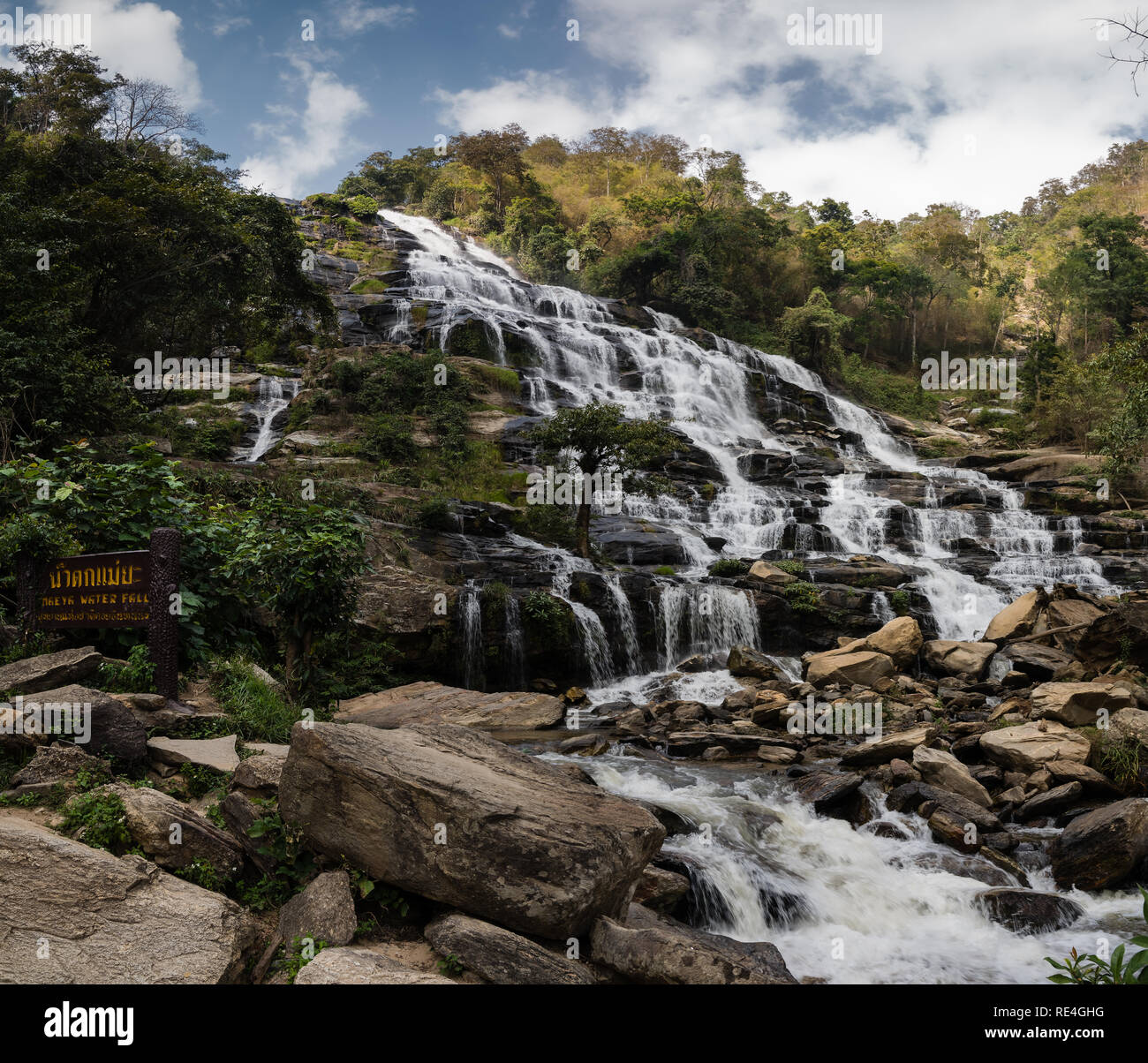 Mae Ya waterfall, Doi Inthanon, Chiang Mai, Thailand Stock Photo