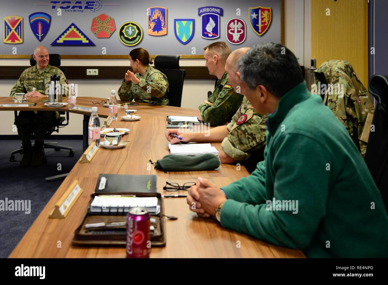 Danish Sgt Maj Of The Army Henning Baek Left Receives A
