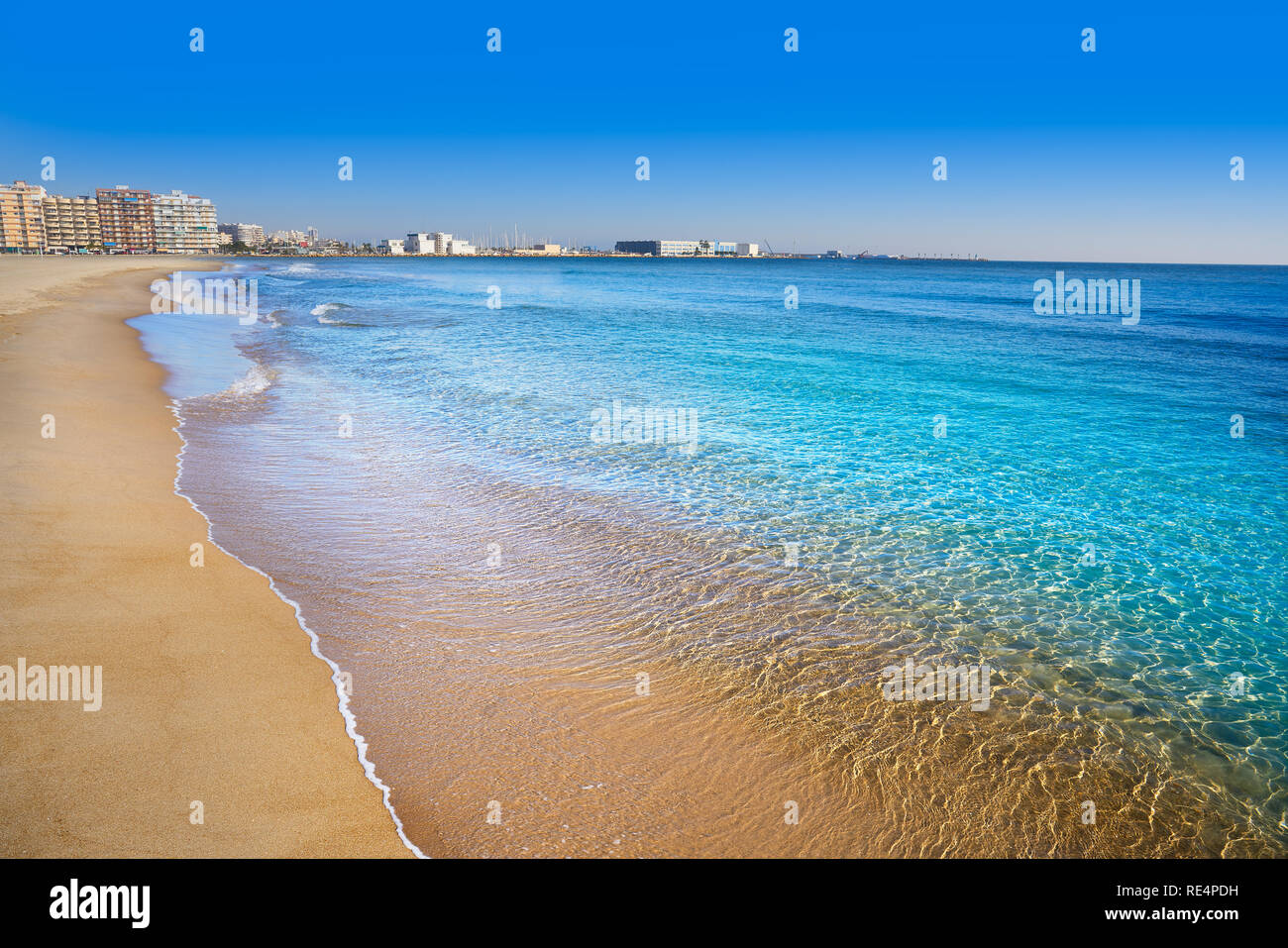 Santa pola Gran Playa beach Lisa in Alicante of Spain at Costa Blanca Stock  Photo - Alamy