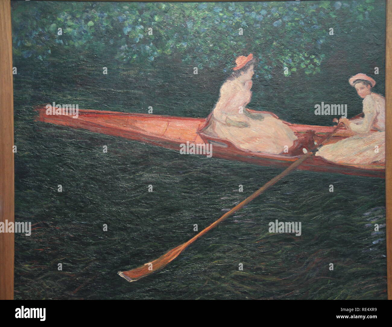 A canoa sobre o Epte, Canoe on the Epte, circa 1890, Claude Monet, oil ...