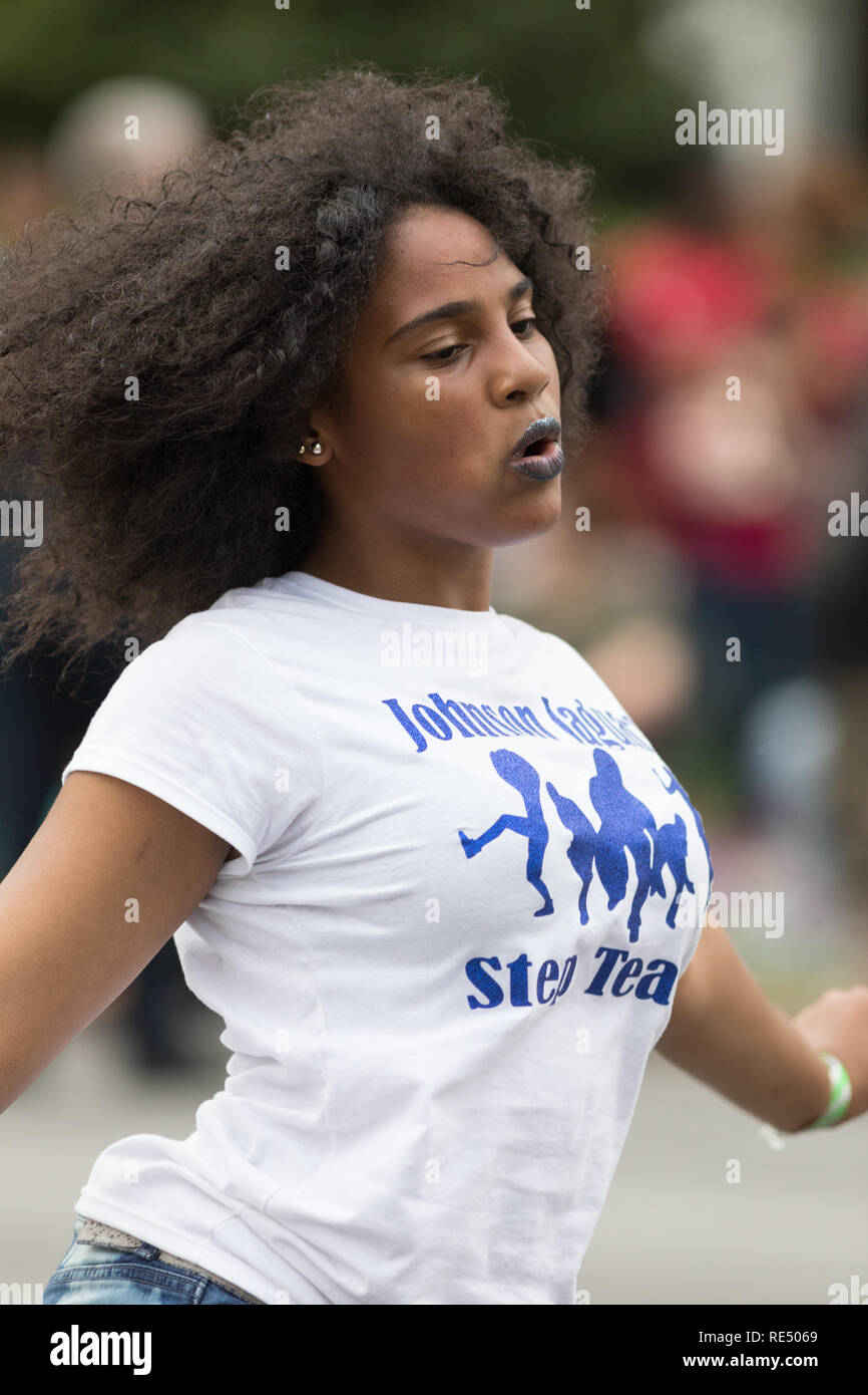 Louisville, Kentucky, USA May 03, 2018 The Pegasus Parade, Johnson