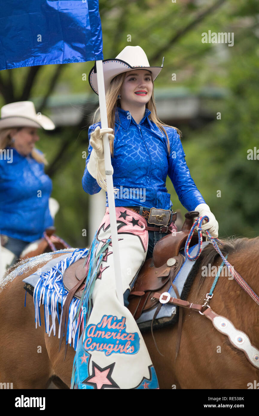 Louisville, Kentucky, USA May 03, 2018 The Pegasus Parade, Women
