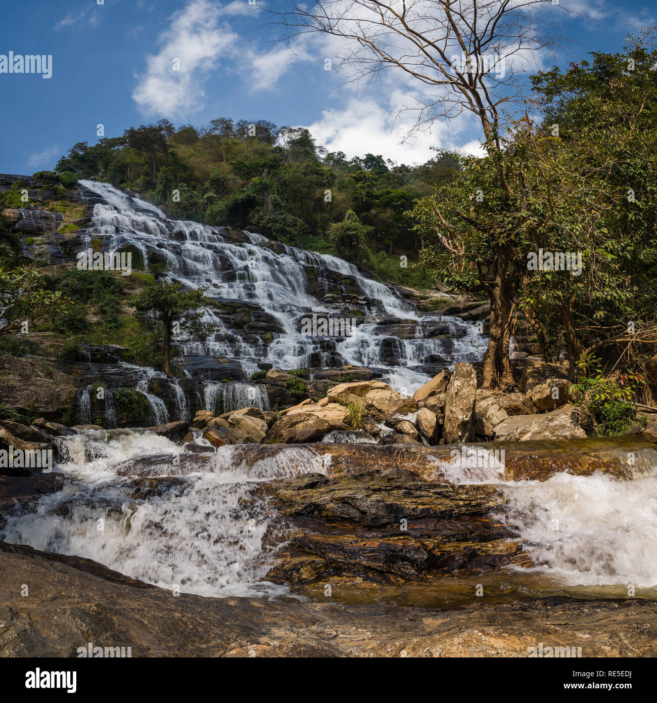 Mae Ya waterfall, Doi Inthanon, Chiang Mai, Thailand Stock Photo