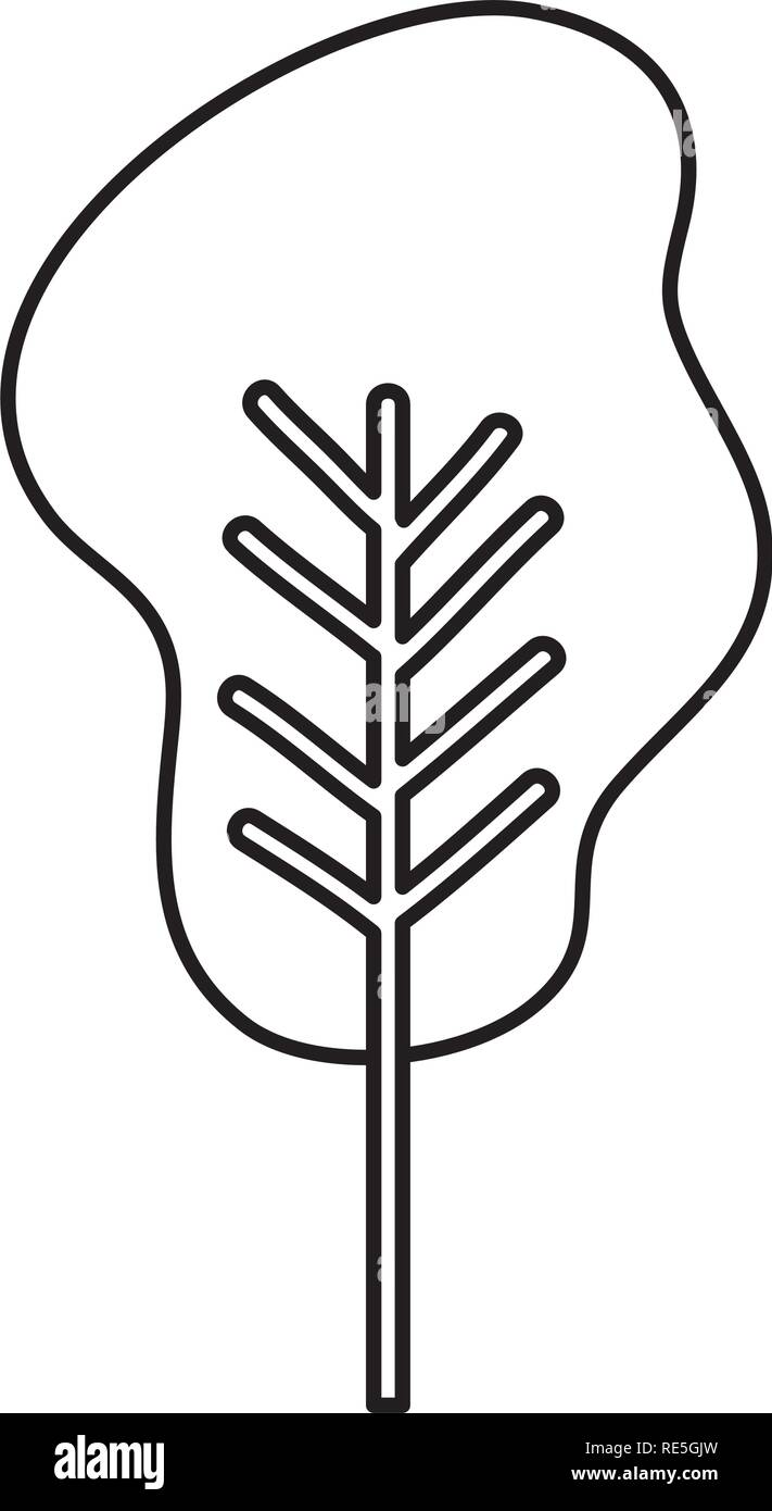 ecology leaf plant icon Stock Vector Image & Art - Alamy