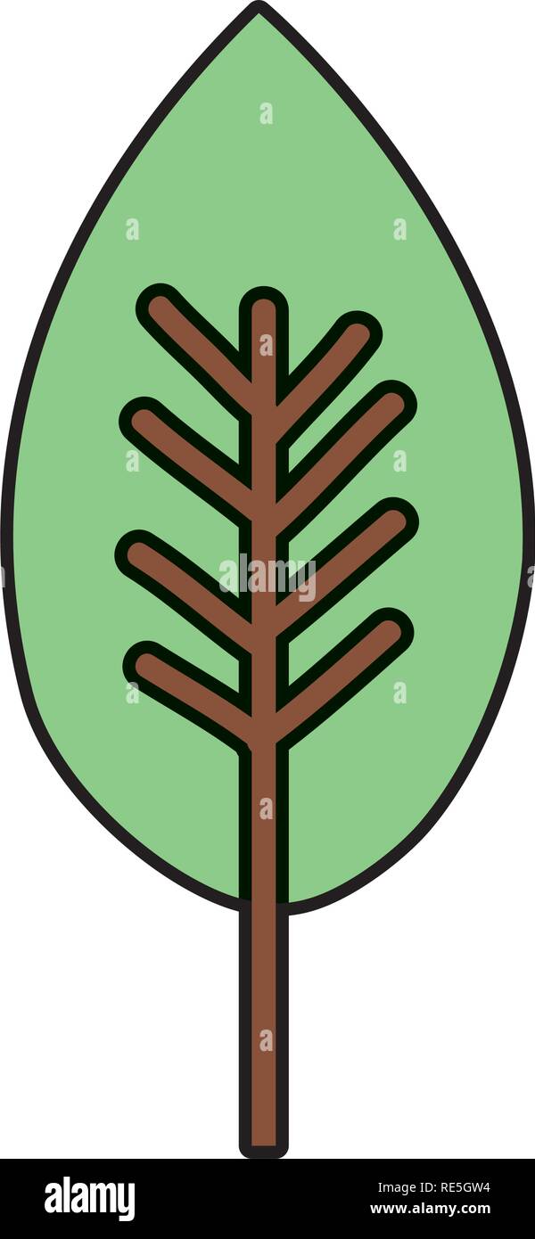 ecology leaf plant icon Stock Vector Image & Art - Alamy