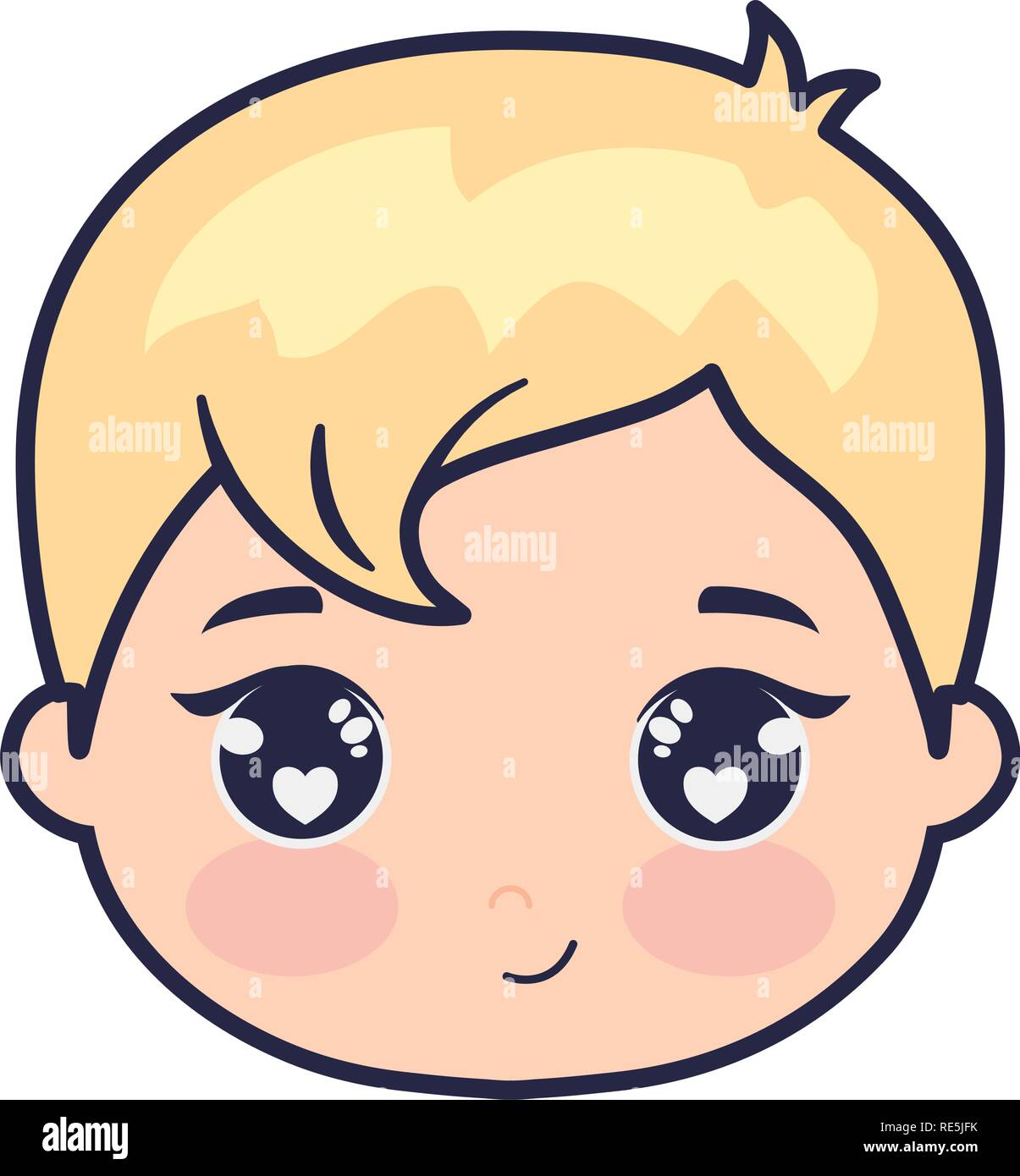 cute and little head baby love vector illustration design Stock Vector ...
