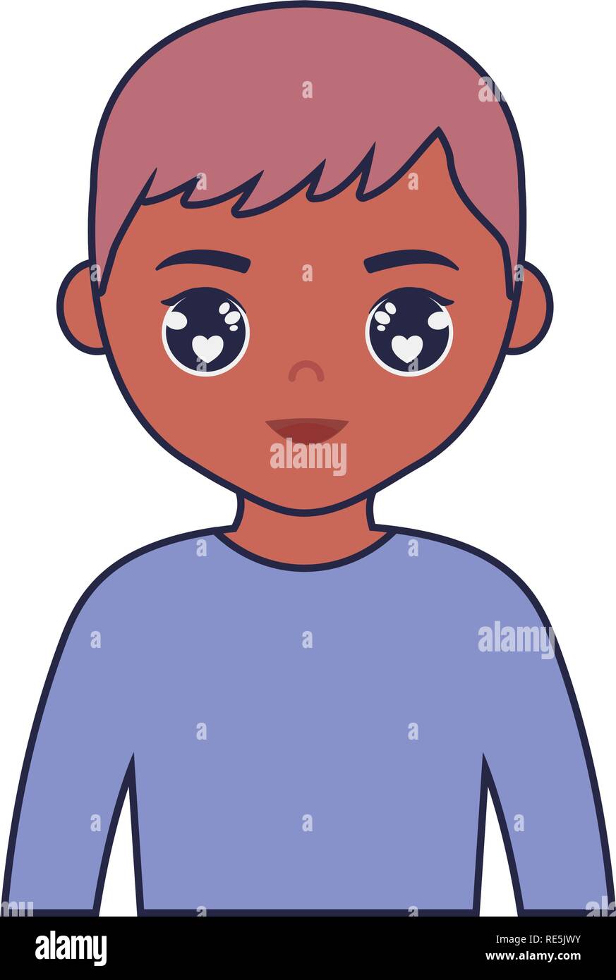 teenager boy young character vector illustration design Stock Vector ...