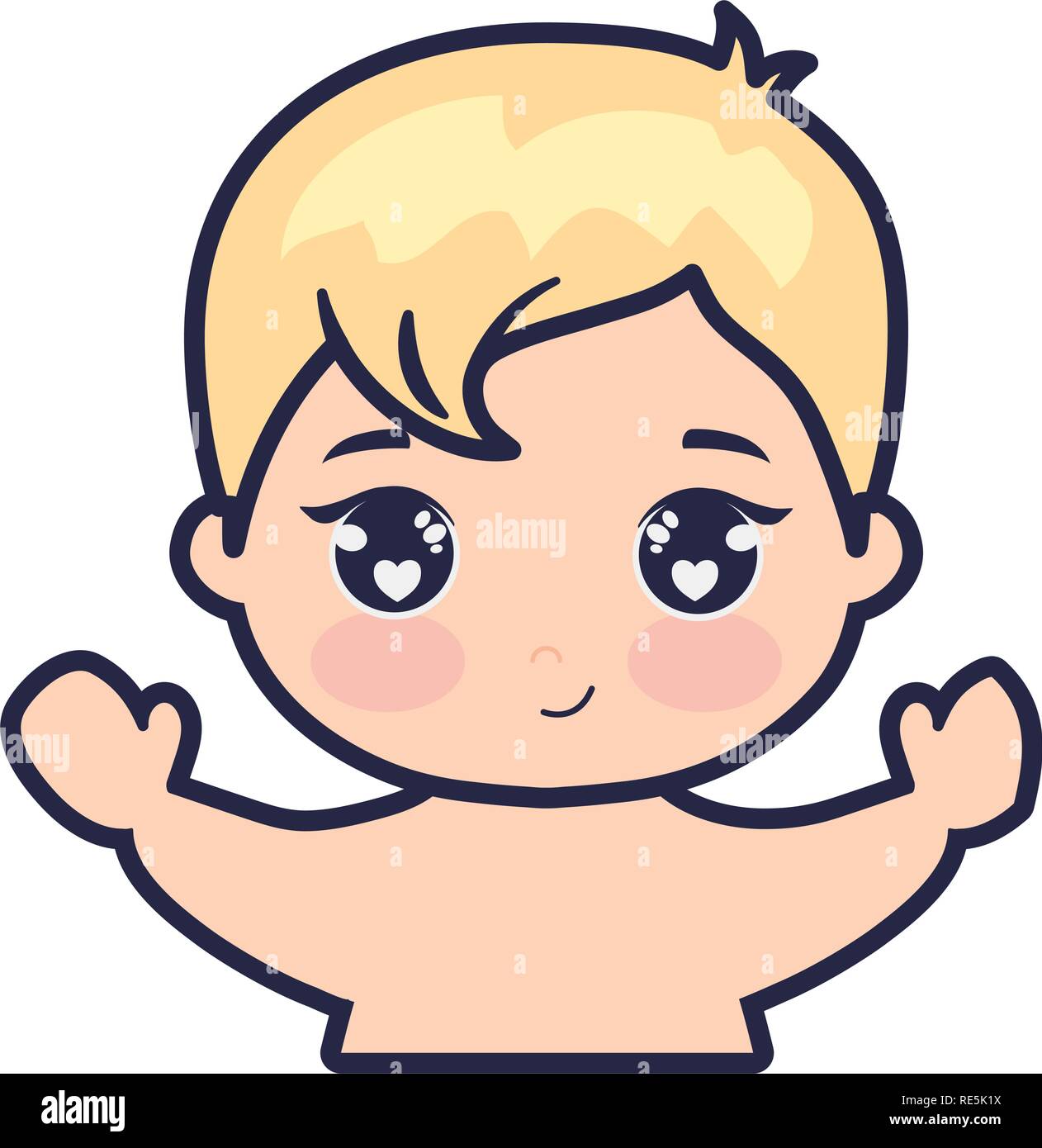 cute and little baby love vector illustration design Stock Vector Image ...