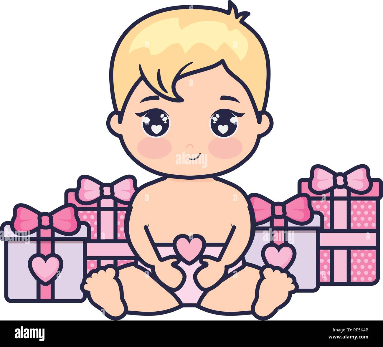 cute and little baby love vector illustration design Stock Vector Image ...