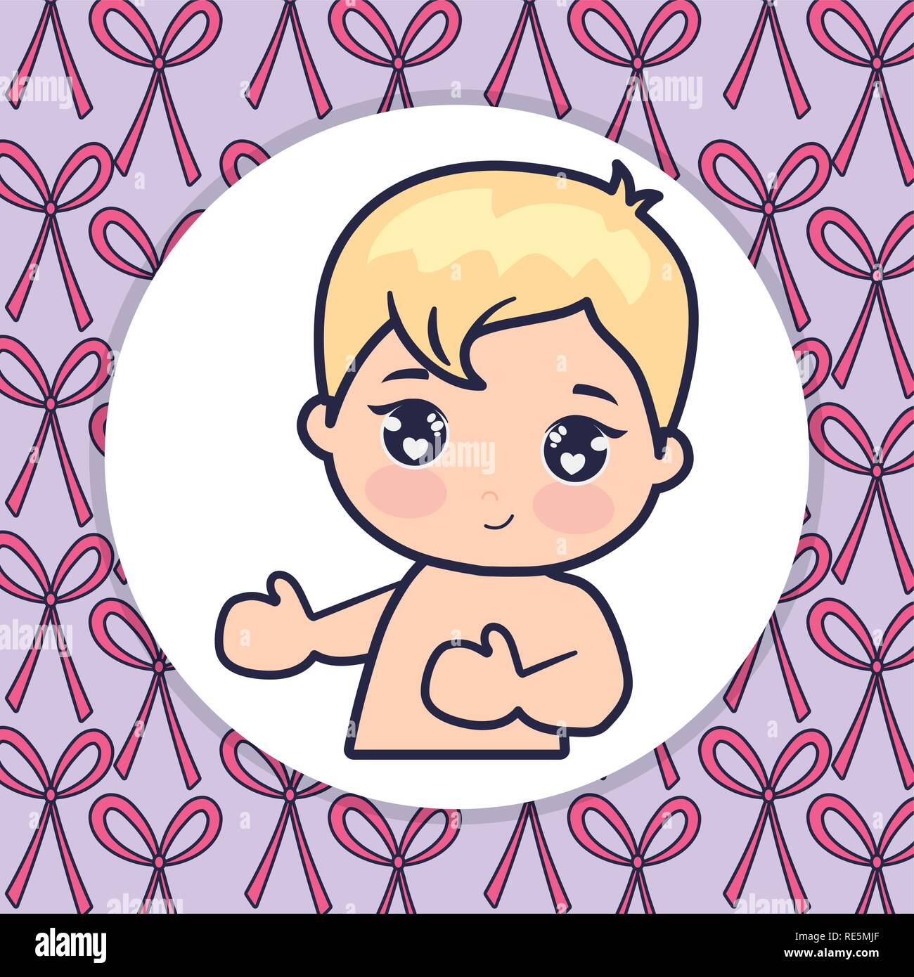 cute and little baby love vector illustration design Stock Vector Image ...
