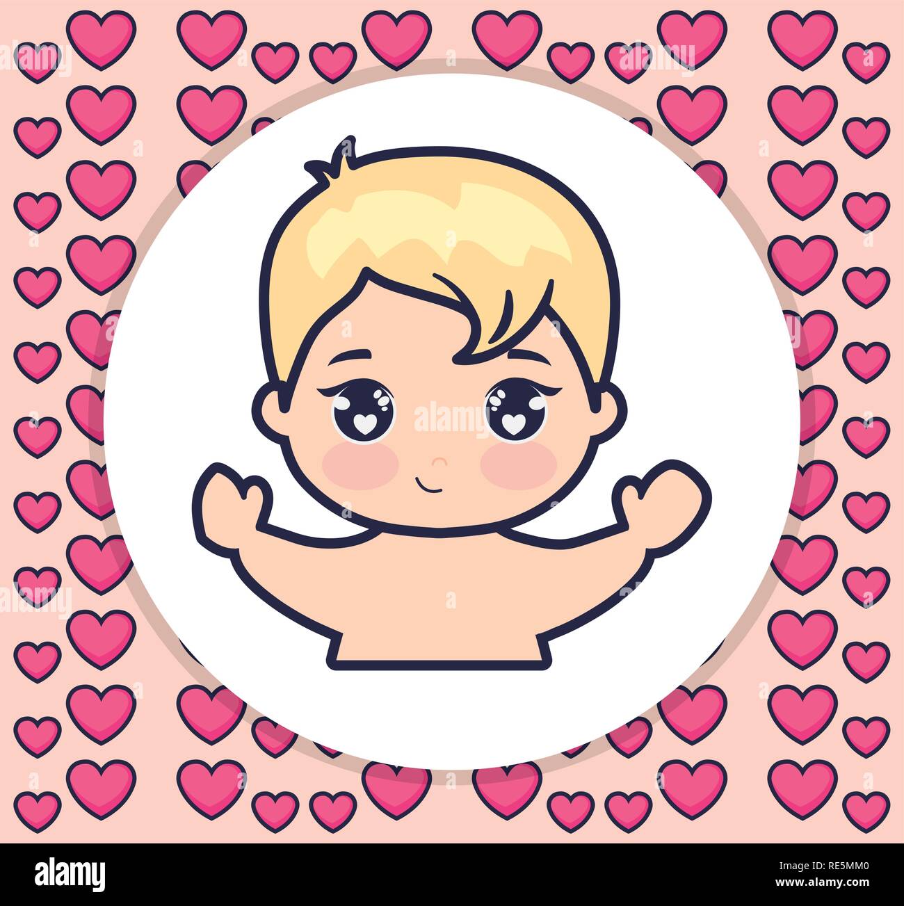cute and little baby love vector illustration design Stock Vector Image ...
