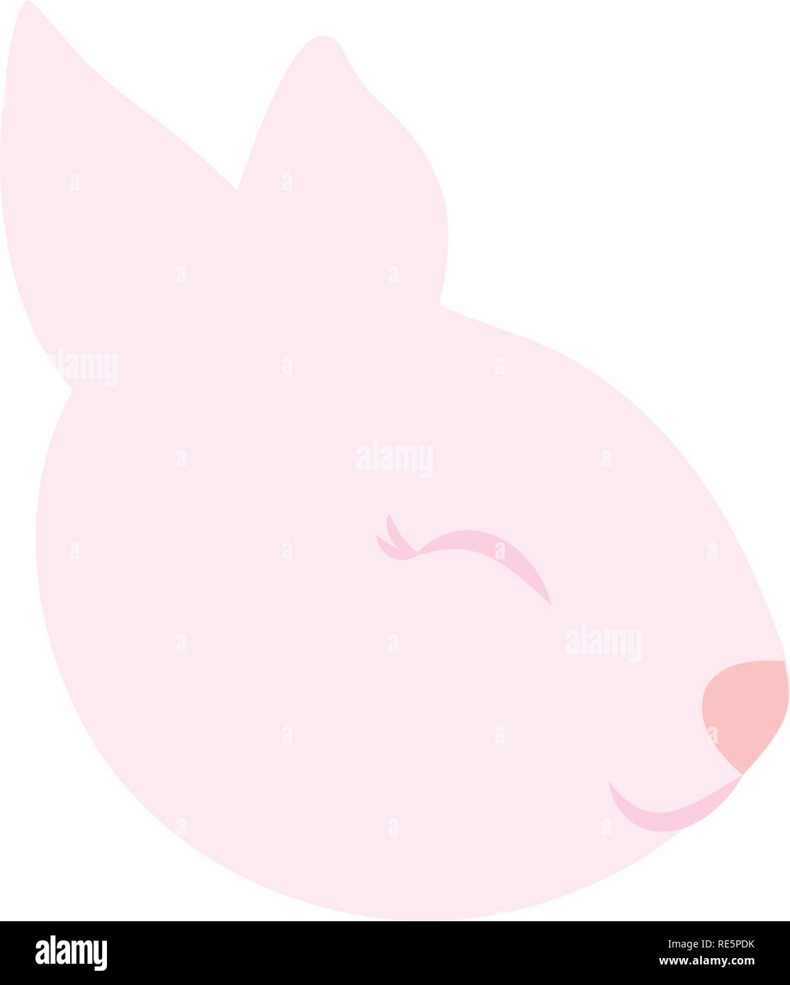 cute and little rabbit character vector illustration design Stock ...