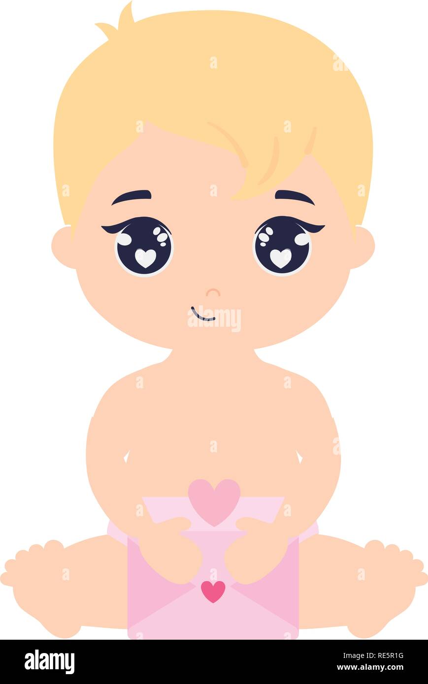 cute and little baby love vector illustration design Stock Vector Image ...
