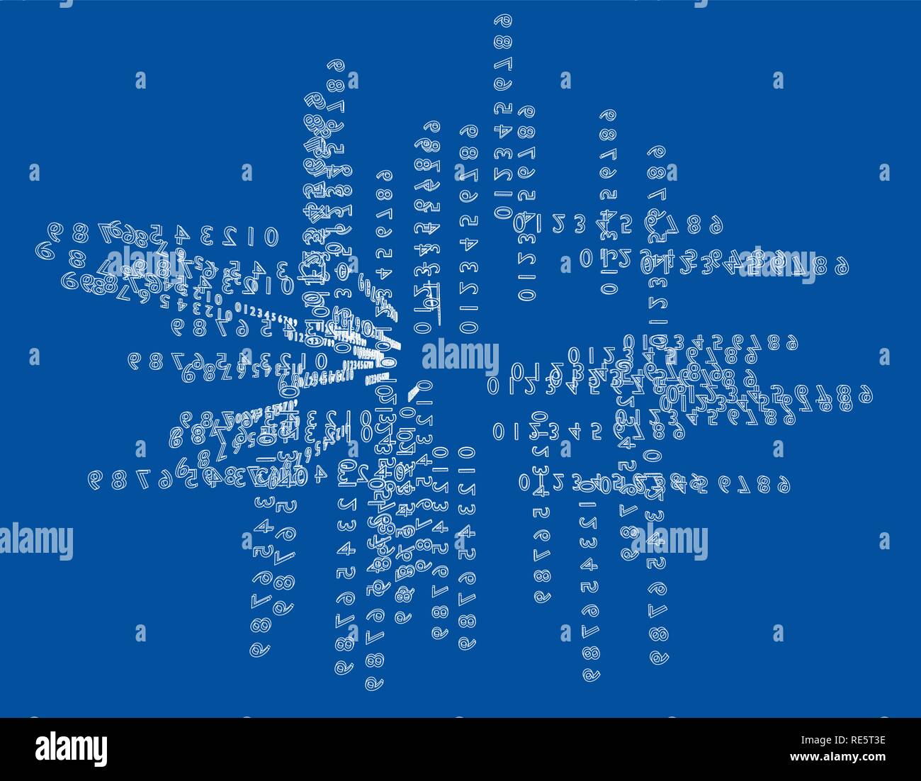 Abstract matrix background random Stock Vector Images - Alamy