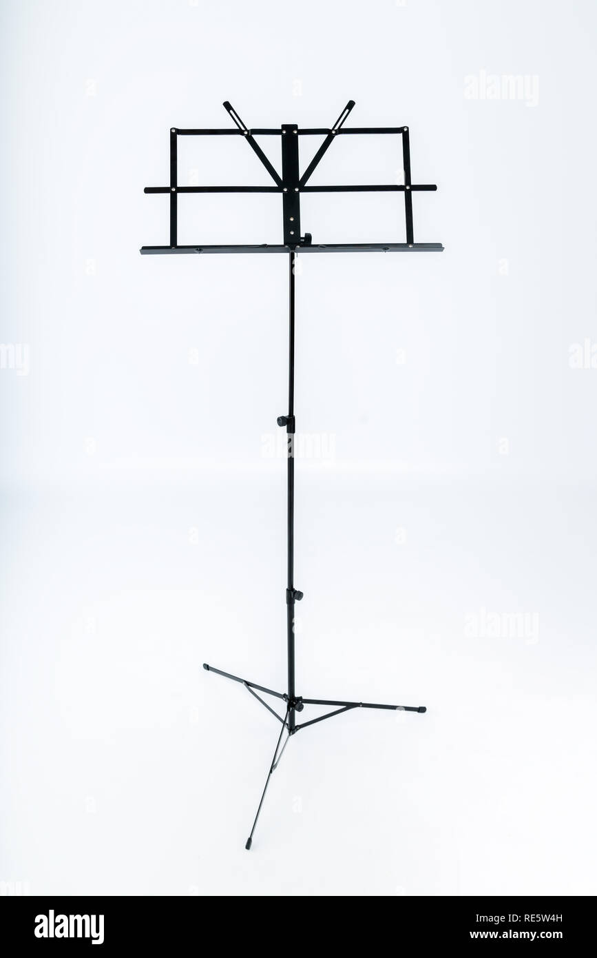 Folding Music Stand isolated on white background Stock Photo