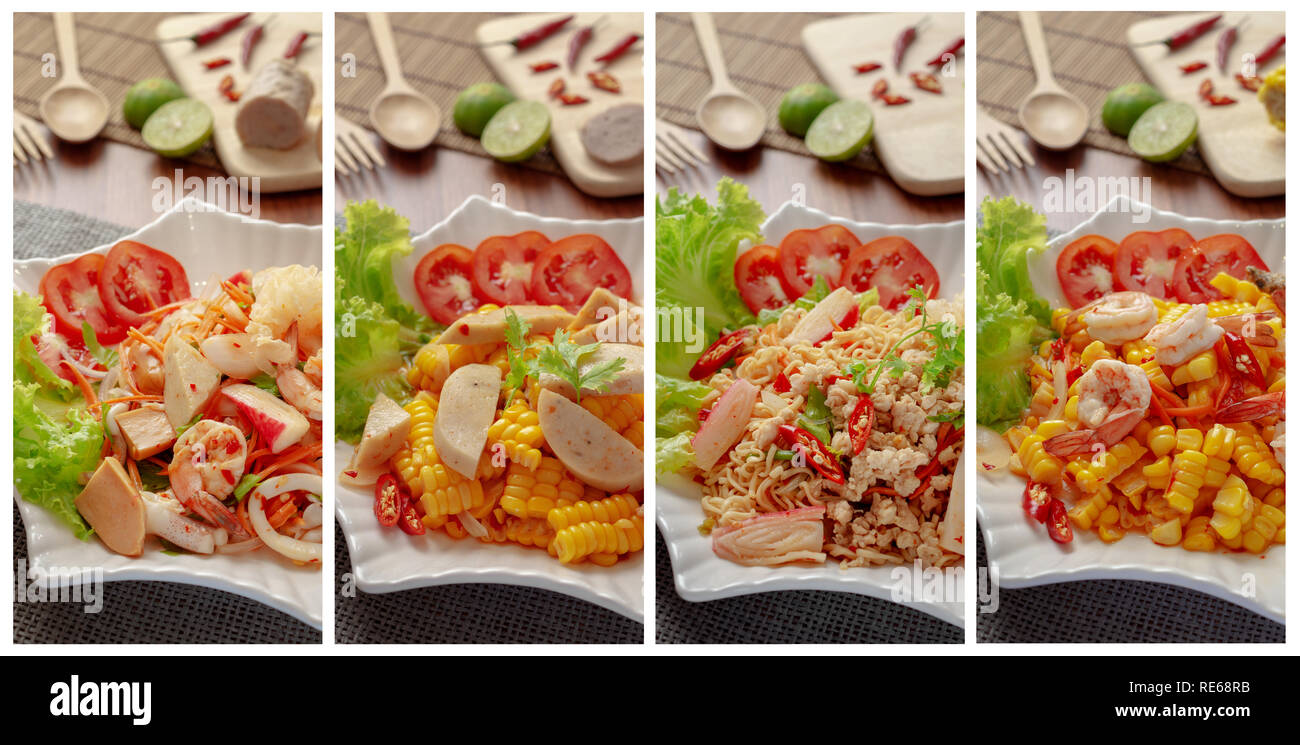 https://c8.alamy.com/comp/RE68RB/collage-photos-of-multiple-thai-food-yum-salad-hot-and-spicy-food-for-use-as-menu-or-background-RE68RB.jpg