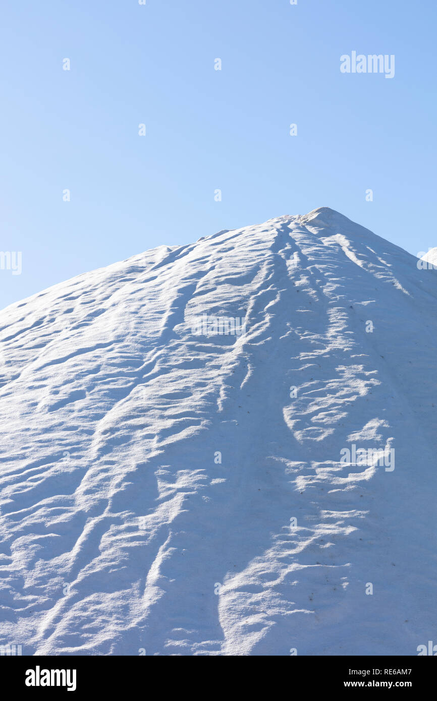 Salt White Ridge white salt mountain on blue background, high resolution image and size ...