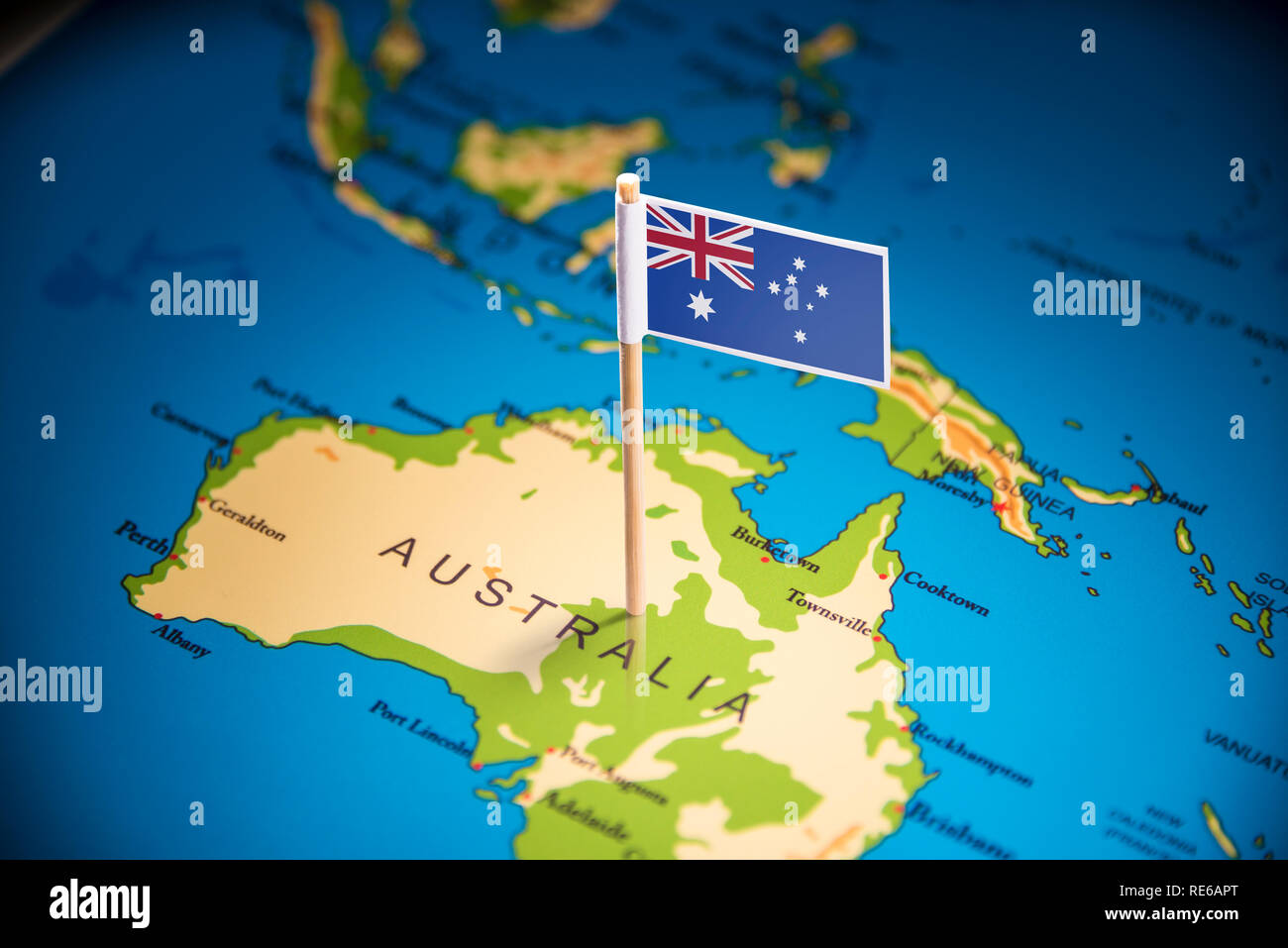 Uk Australia Map High Resolution Stock Photography And Images - Alamy