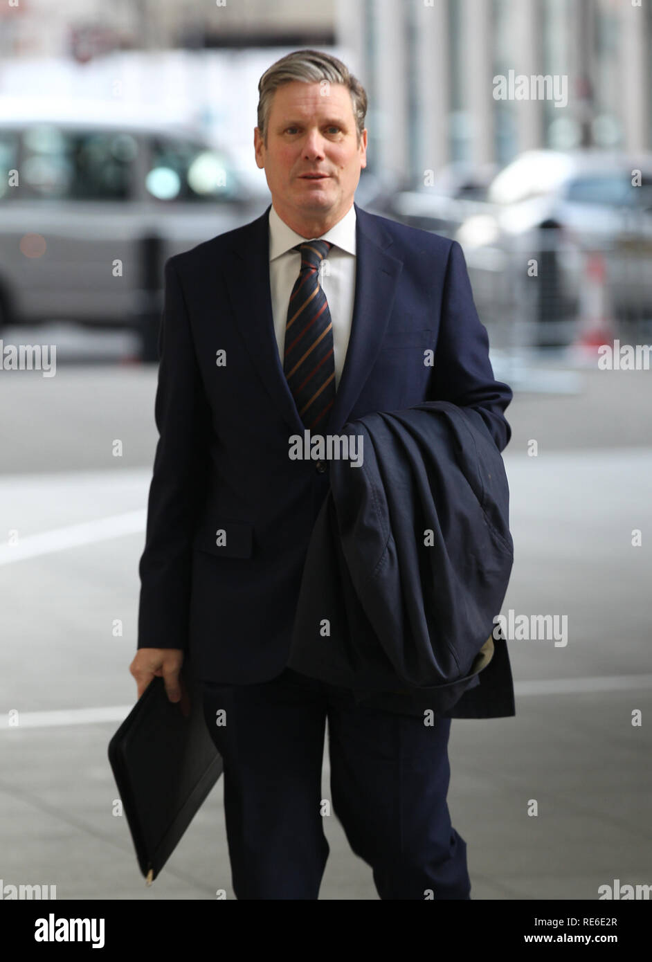 London, UK, January 20th, 2019. Sir Keir Starmer Shadow Brexit Secretary seen at the BBC studios in London Credit: WFPA/Alamy Live News Stock Photo