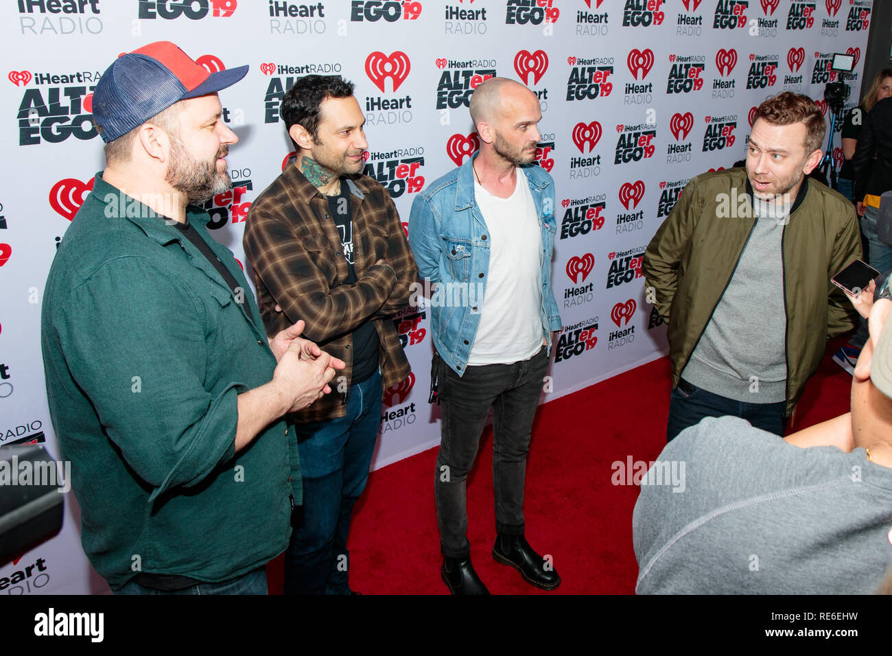 San Diego California Usa 19th Jan 2019 Rise Against L R