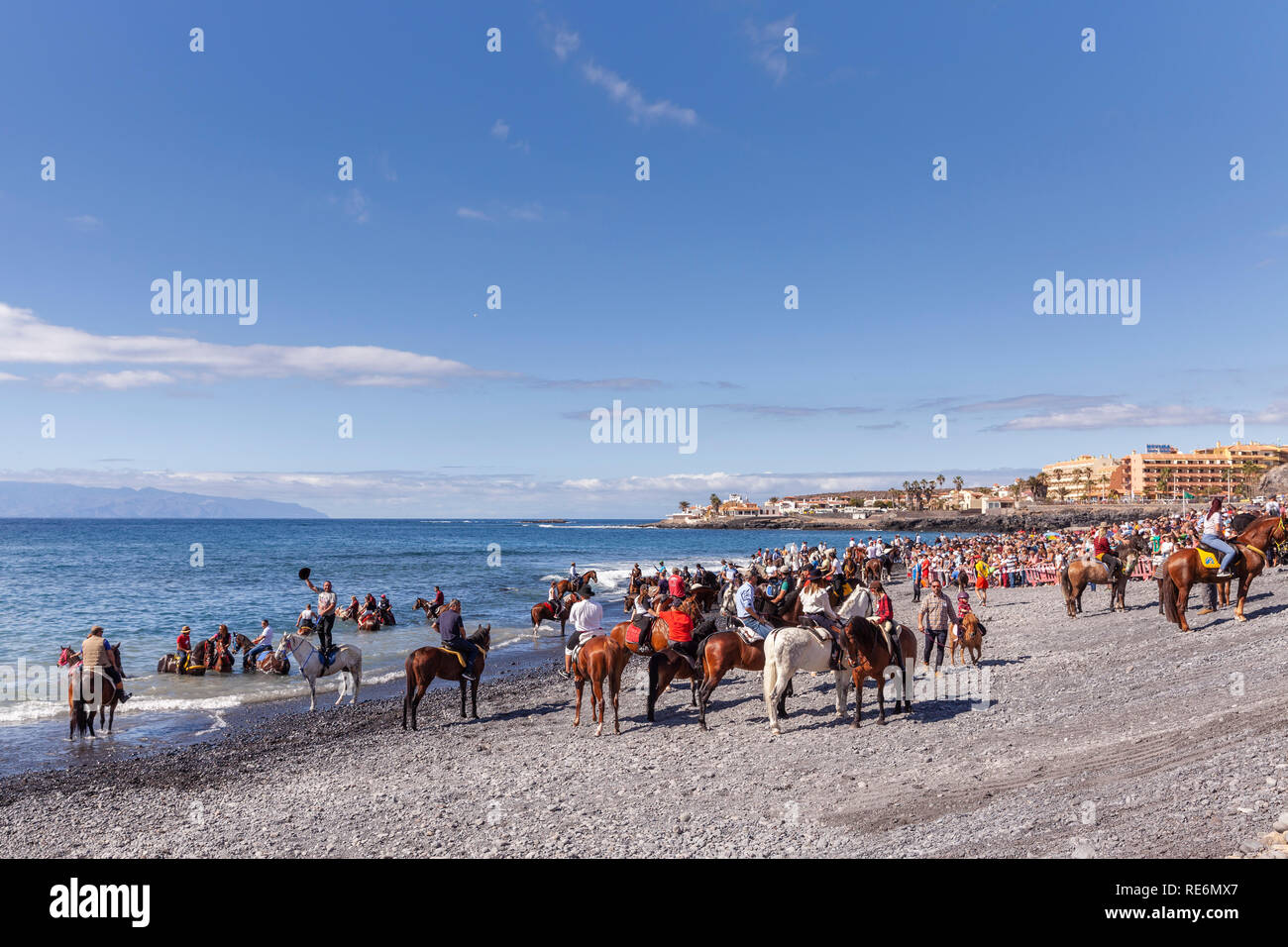 Tenerife Spain 20th Jan 2019 Playa Enramada La Caleta Costa