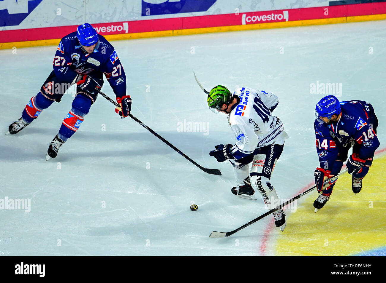 Mannheim Germany 20th Jan 2019 Ice Hockey Del Adler Mannheim