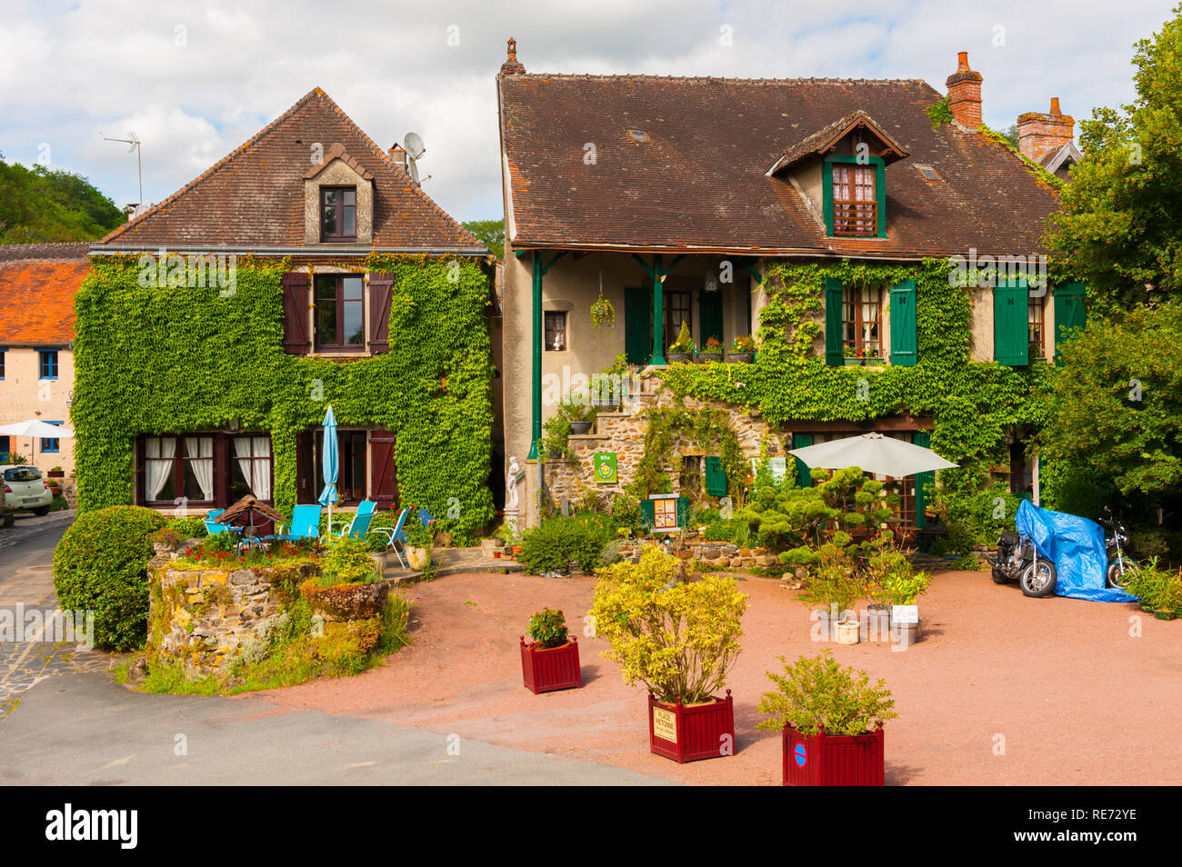 France, Indre (36), Gargilesse-Dampierre village, cottage Stock Photo