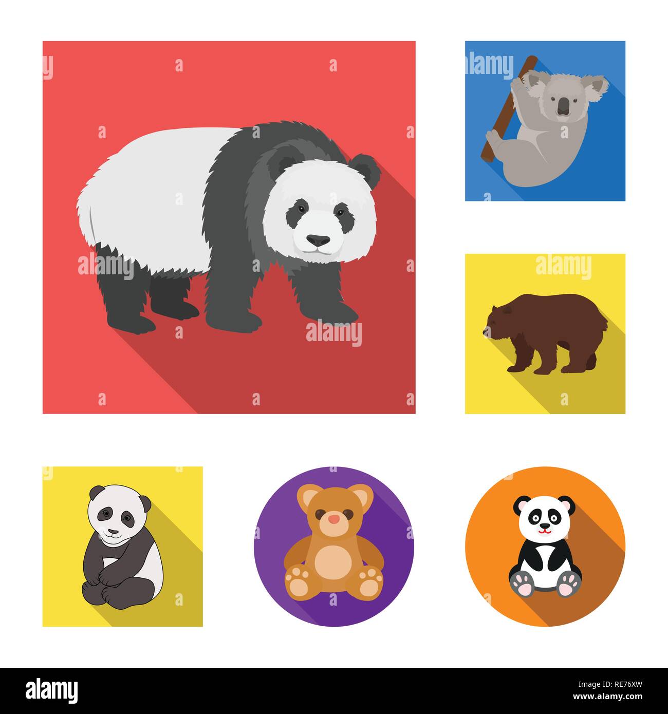 sloth,bear,panda,polar,white,christmas,silhouette,baby,sleep,brown,walk,animal,honey,cute,mascot,zoo,toy,set,vector,icon,illustration,isolated,collection,design,element,graphic,sign,flat,shadow, Vector Vectors , Stock Vector