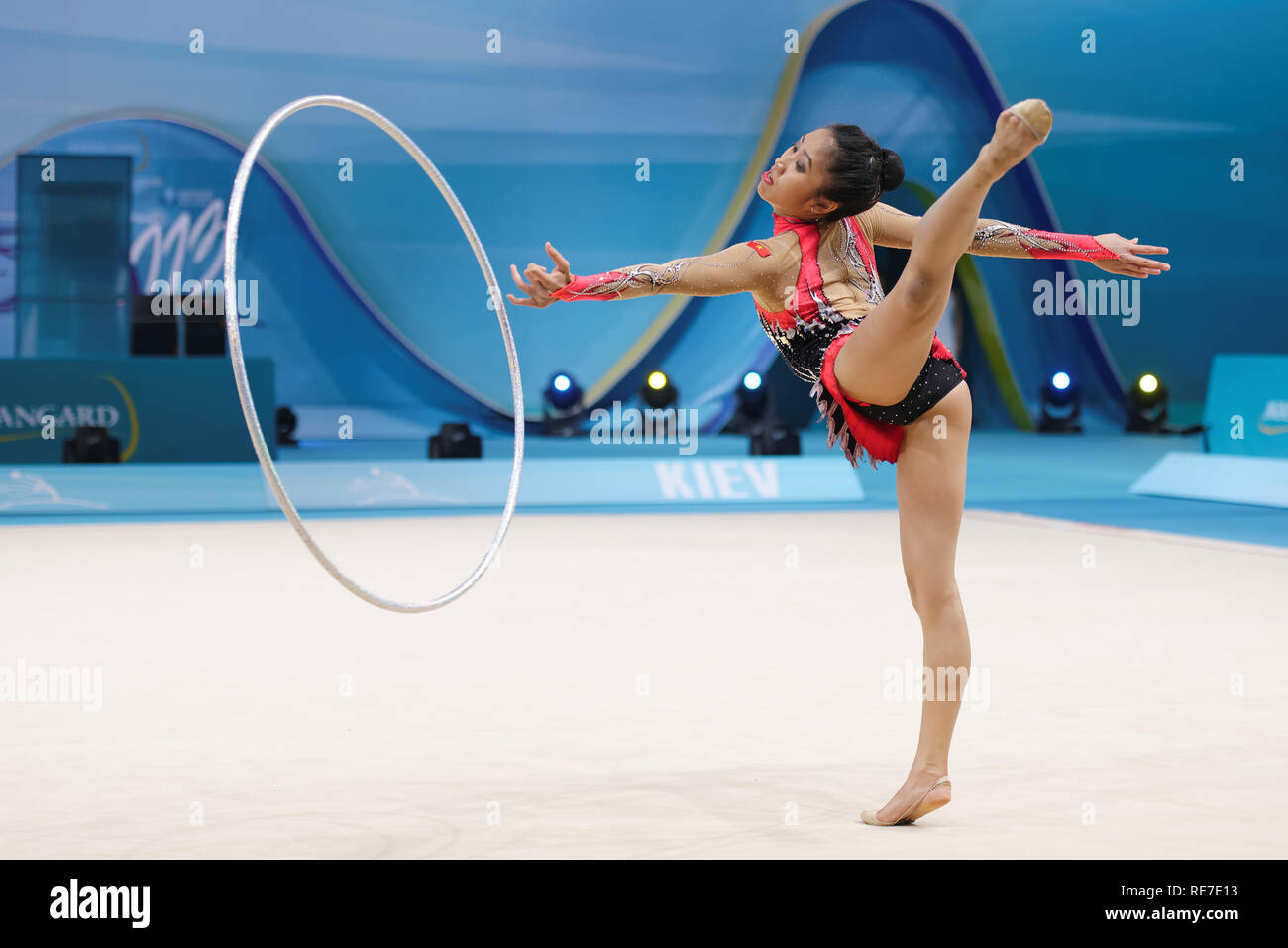 Female gymnast hoop rhythmic gymnastics hi-res stock photography and images  - Page 8 - Alamy