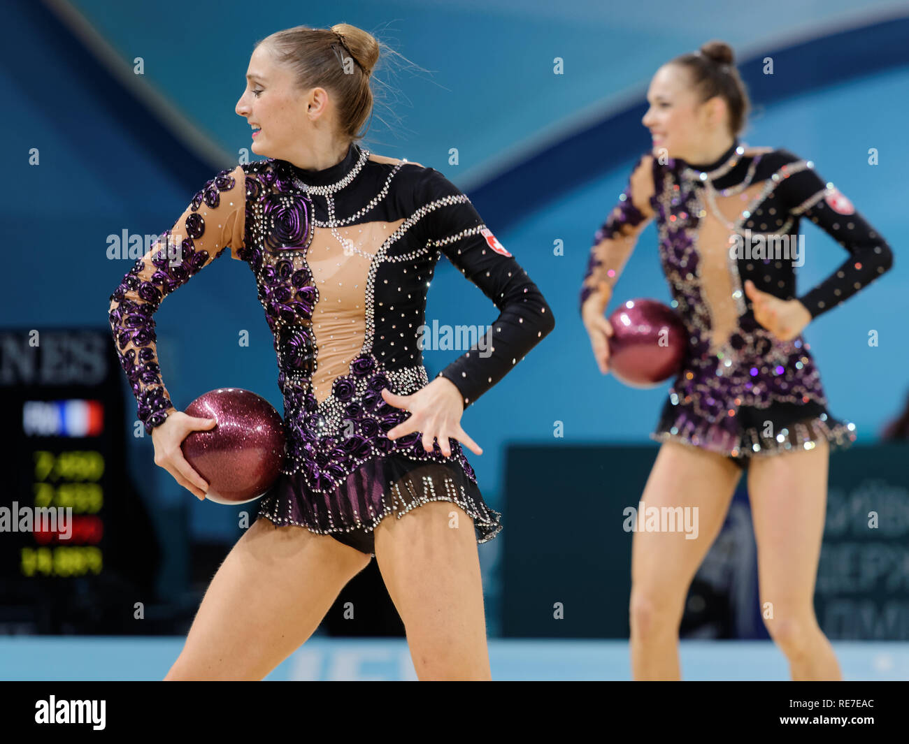 Rhythmic gymnastics group hires stock photography and images Alamy
