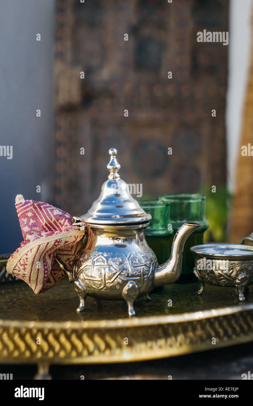 Arabian Mint Tea (Moroccan Mint Tea) The national hot drink in the