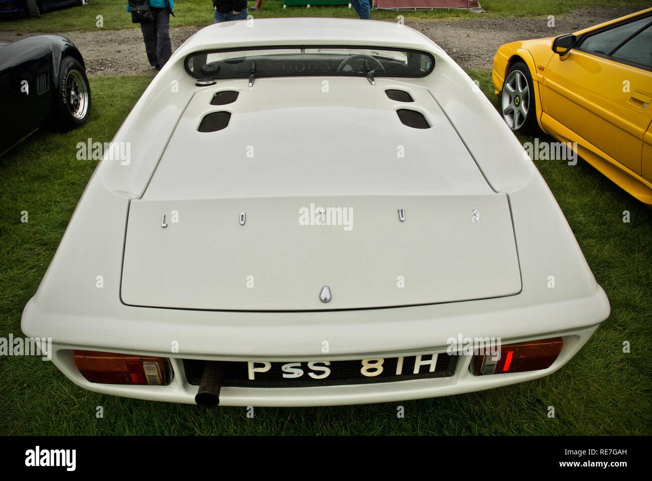 A Lotus Europa at the Anglesey Vintage Rally, Anglesey, North Wales, UK, May 2015 Stock Photo