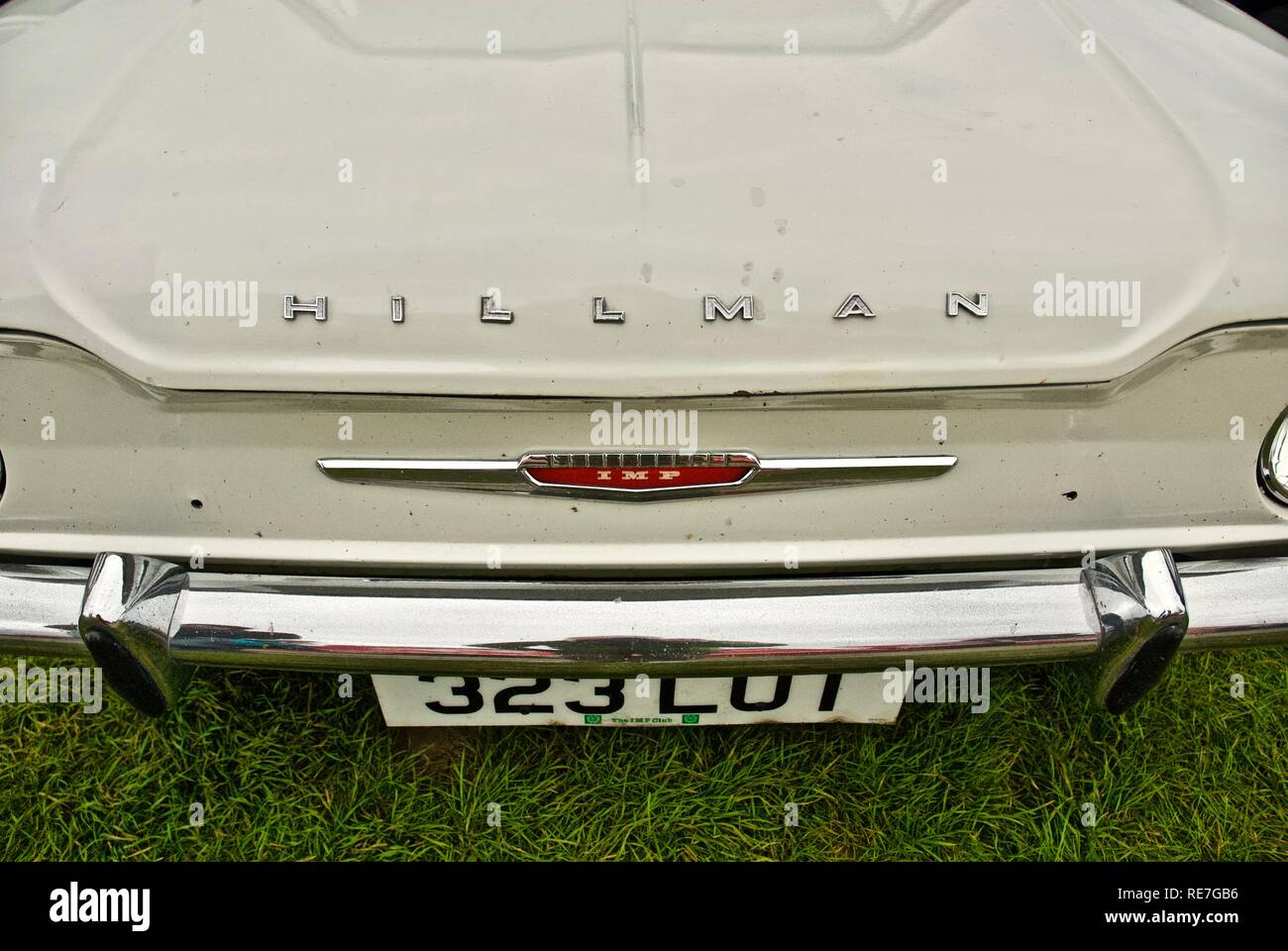 The front of a Hillman Imp at the Anglesey Vintage Rally, Anglesey, North Wales, UK, May 2015 Stock Photo