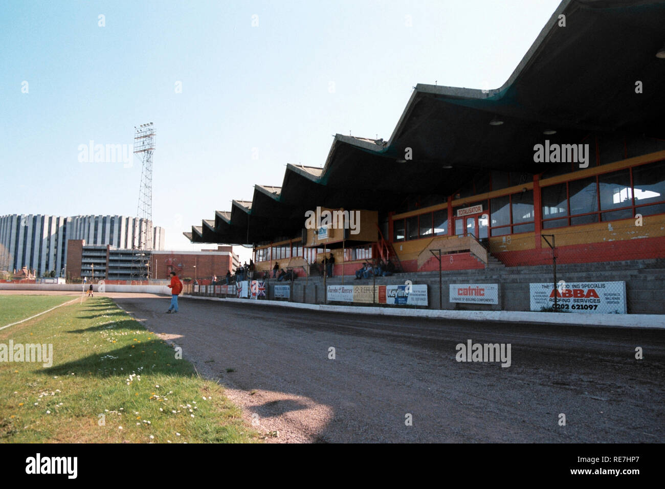 General view of Poole Town FC Football Ground, Poole Stadium, Wimborne