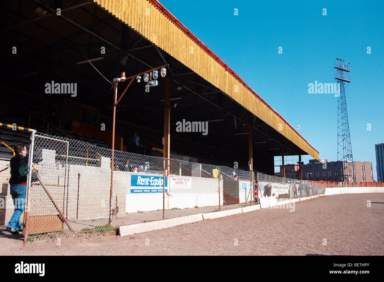 General view of Poole Town FC Football Ground, Poole Stadium, Wimborne