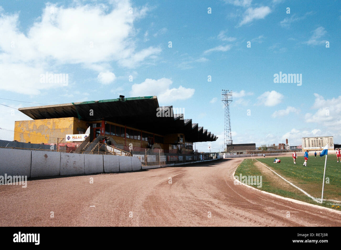 General view of Poole Town FC Football Ground, Poole Stadium, Wimborne