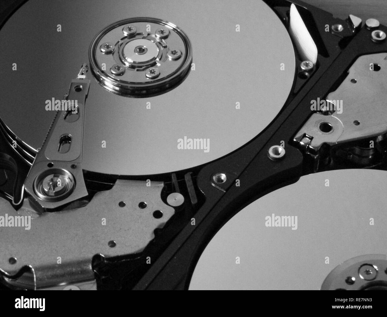 Hard disk detail Black and White Stock Photos & Images Alamy