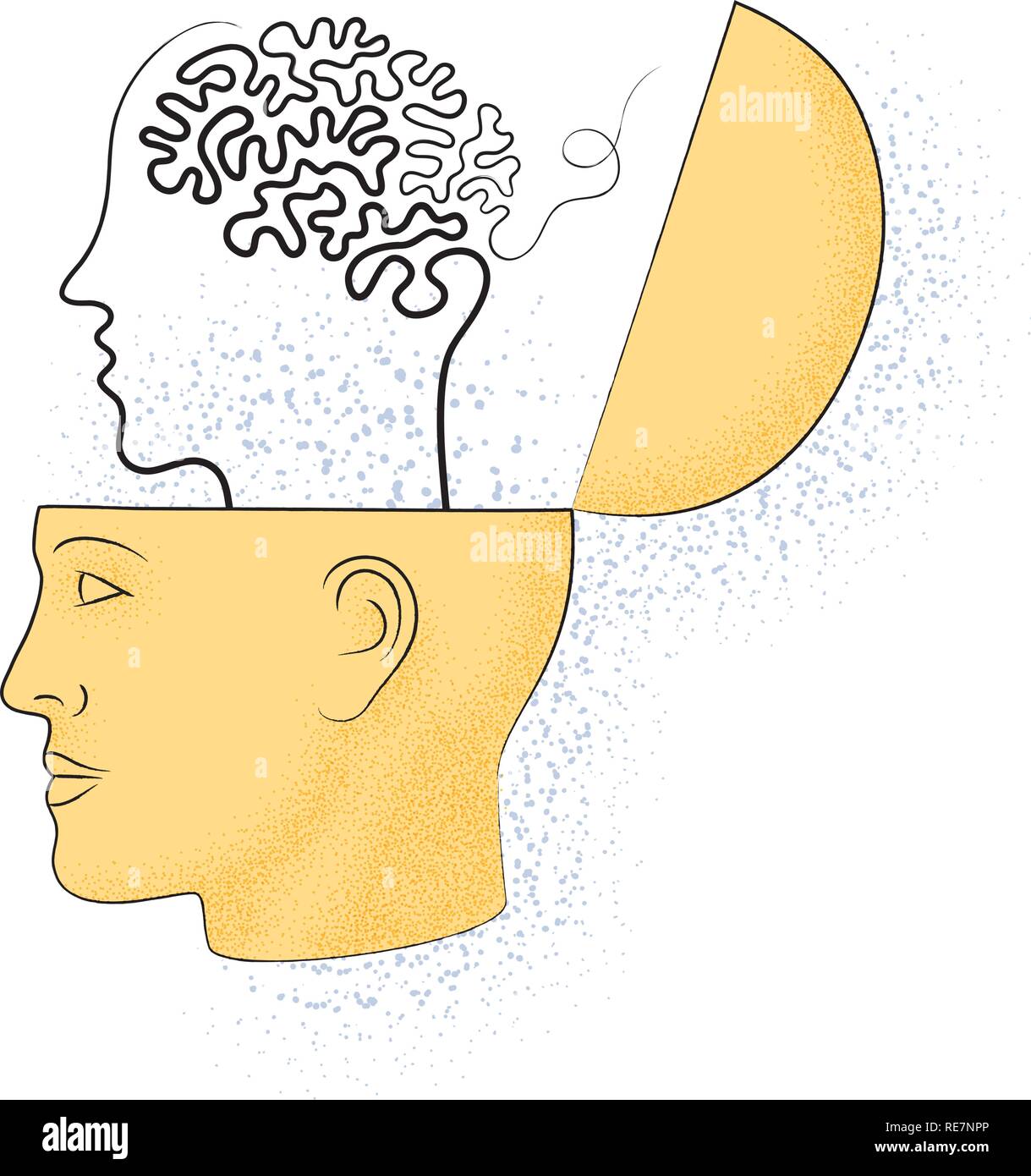 Symbolic drawing of the knowledge of philosophy Stock Vector Image