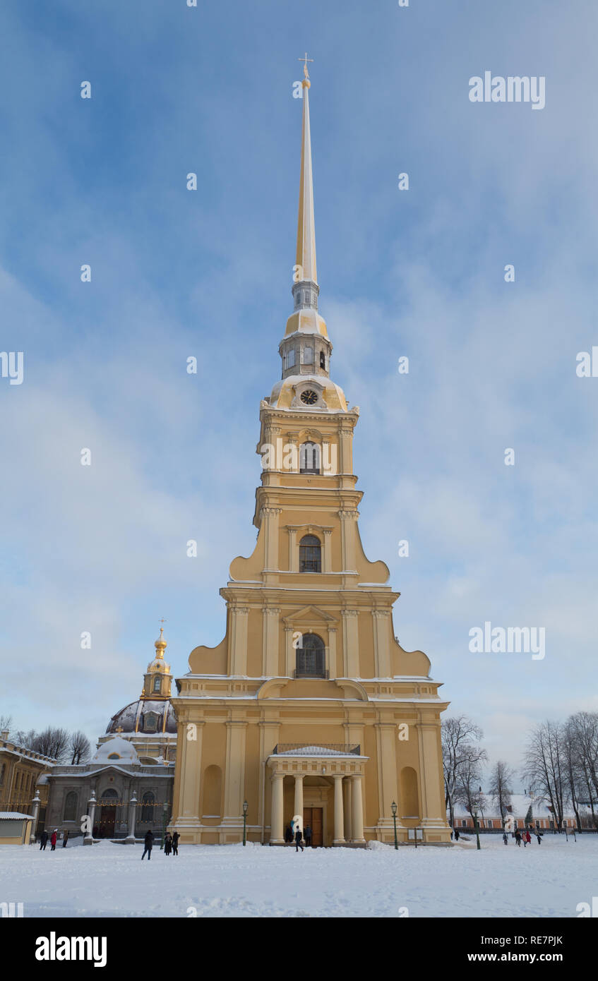 Saints Peter and Paul Cathedral, St. Petersburg, Russia. Stock Photo