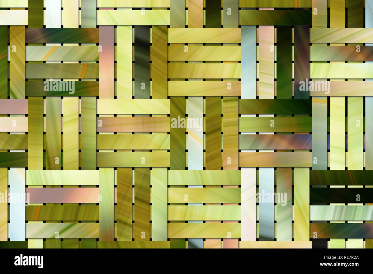 Background or backdrop, woven mat rattan, for design texture Stock