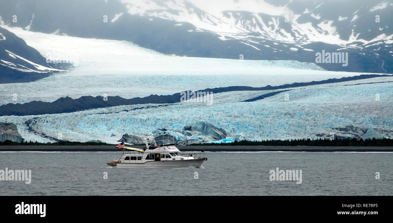 Glacier in Prince William Sound Alaska Stock Photo