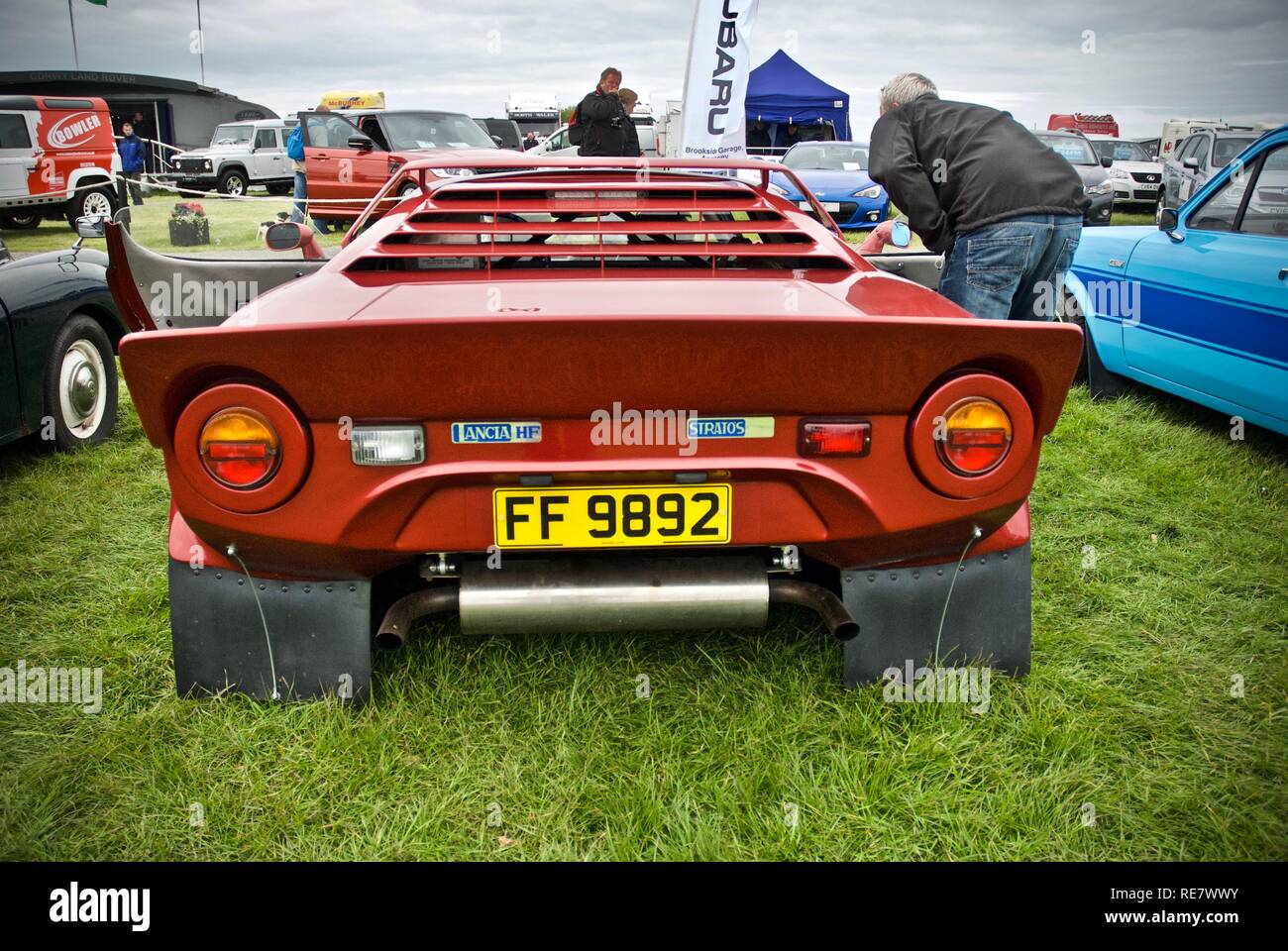 A CAE Corse, Lancia Stratos replica sports car at the Anglesey Vintage Rally, Anglesey, North Wales, UK, May 2015 Stock Photo