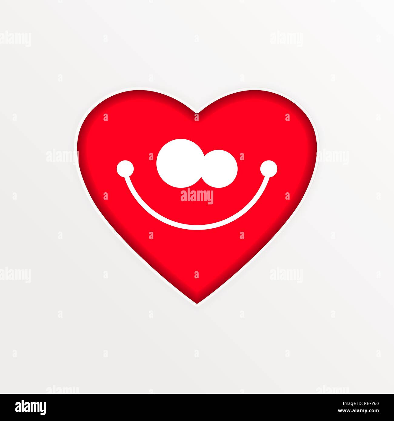 Heart, Symbol Of Love And Valentine S Day. Flat Icon Isolated On White ...