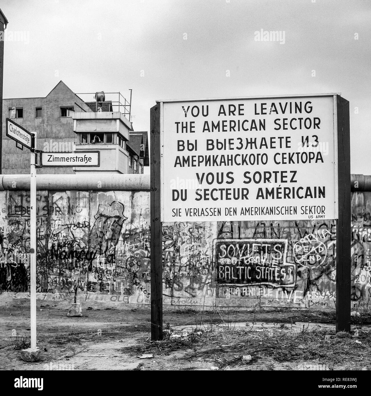 List 30+ Stock Images sign at entrance to american sector of west berlin Excellent