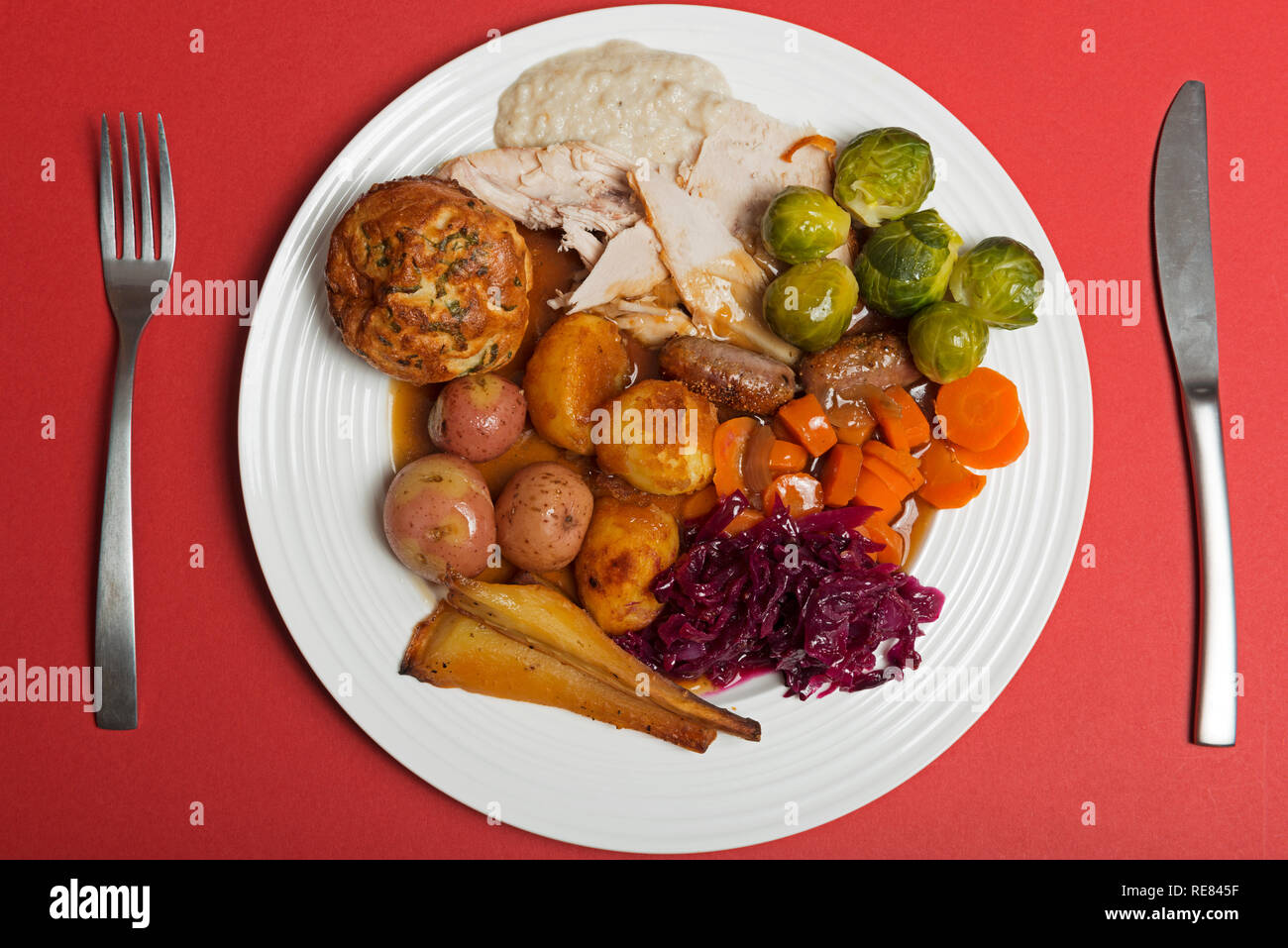 Traditional British Christmas Dinner High Resolution Stock Photography And Images Alamy
