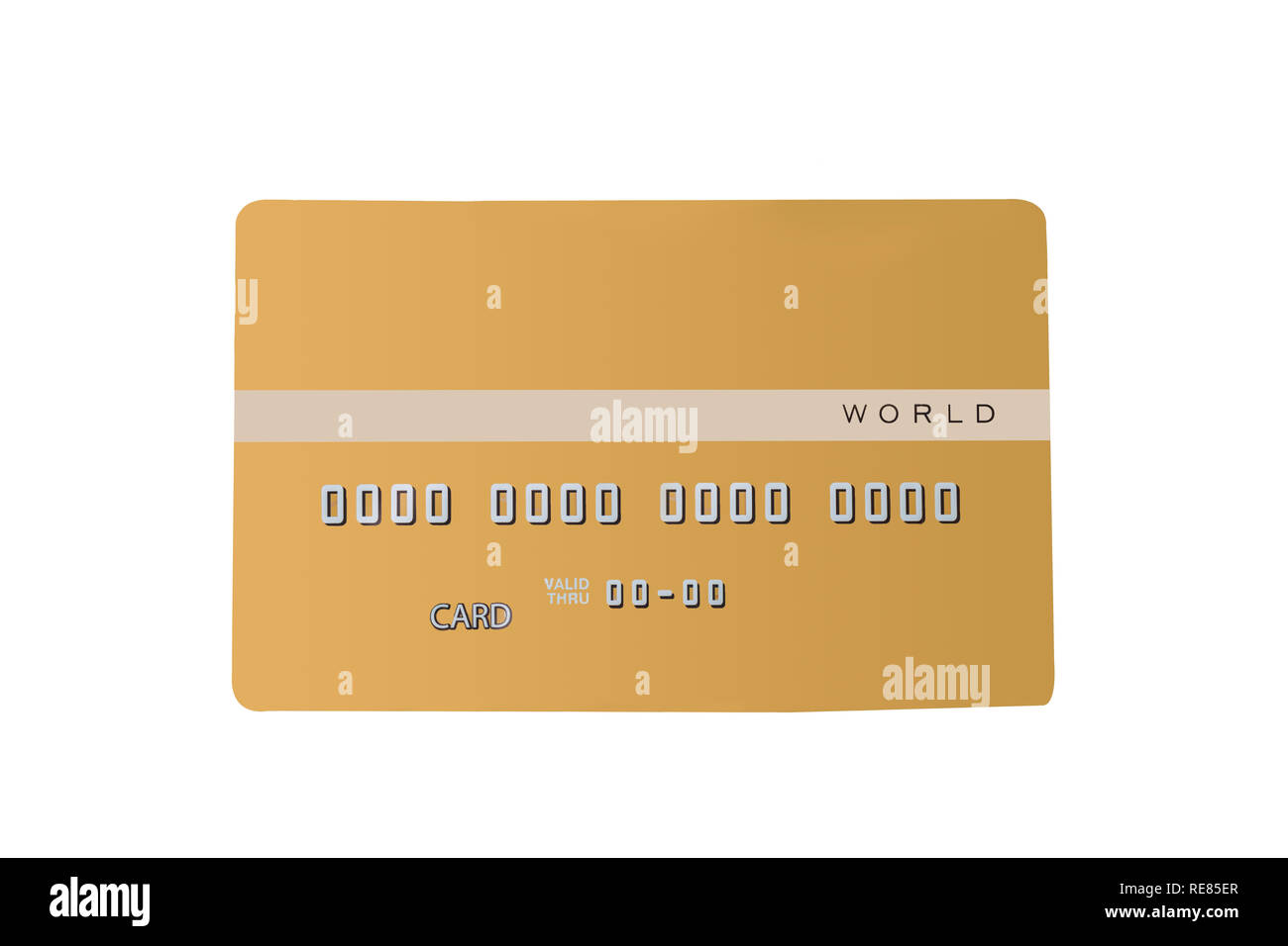 credit bank card isolated on white background Stock Photo